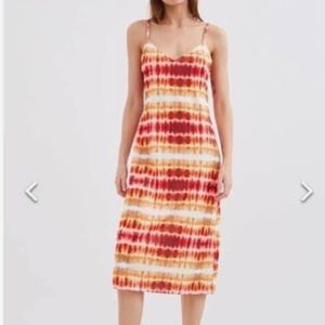 NWT- Zara women’s tie dye midi dress- size medium